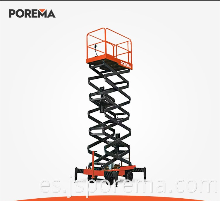 Cutting fork type aerial working platform